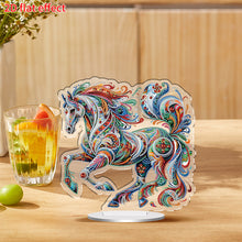 Load image into Gallery viewer, 2D Flat Gorgeous Horse DIY Desktop Diamond Art Kits for Home Office Decoration
