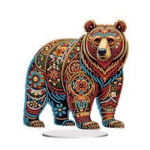 Load image into Gallery viewer, 2D Flat Gorgeous Bear DIY Desktop Diamond Art Kits for Home Office Decoration
