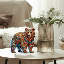 Load image into Gallery viewer, 2D Flat Gorgeous Bear DIY Desktop Diamond Art Kits for Home Office Decoration
