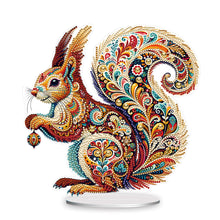 Load image into Gallery viewer, 2D Flat Gorgeous Squirrel DIY Desktop Diamond Art Kits for Home Office Decor
