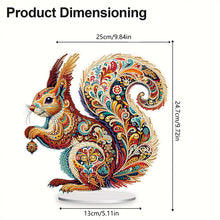 Load image into Gallery viewer, 2D Flat Gorgeous Squirrel DIY Desktop Diamond Art Kits for Home Office Decor
