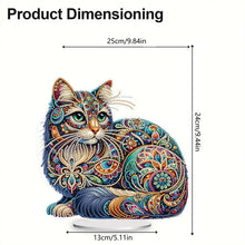 Load image into Gallery viewer, 2D Flat Gorgeous Cat DIY Desktop Diamond Art Kits for Home Office Decoration
