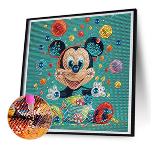 Cartoon Mickey Mouse 30*30CM(Canvas) Full Partial Special Shaped Drill Diamond Painting