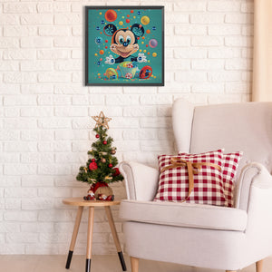 Cartoon Mickey Mouse 30*30CM(Canvas) Full Partial Special Shaped Drill Diamond Painting
