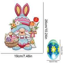 Load image into Gallery viewer, DIY Diamond Painting Desktop Ornaments Kit for Office Decor (Easter Egg Gnome)
