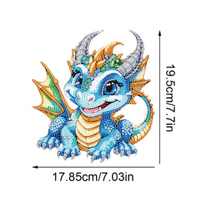 Baby Dinosaur Round Diamond Painting Desktop Decoration for Office Desktop Decor