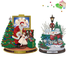 Load image into Gallery viewer, Christmas 2 PCS Santa Snowman Special Shape Diamond Mosaic Sticker for Boy Girl Gift
