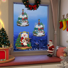 Load image into Gallery viewer, Christmas 2 PCS Santa Snowman Special Shape Diamond Mosaic Sticker for Boy Girl Gift
