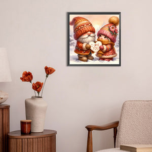 Gnome Love 30*30CM(Canvas) Full Round Drill Diamond Painting
