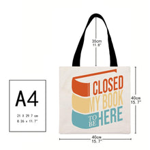 Load image into Gallery viewer, Canvas Bag-Books 40*40CM
