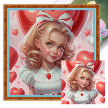 Load image into Gallery viewer, Huancan - Sweet Girl - 50*50CM 11CT 3 Stamped Cross Stitch
