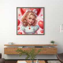 Load image into Gallery viewer, Huancan - Sweet Girl - 50*50CM 11CT 3 Stamped Cross Stitch
