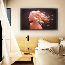 Load image into Gallery viewer, Yishu - Short-Haired Sunflower Girl - 80*50CM 11CT 3 Stamped Cross Stitch

