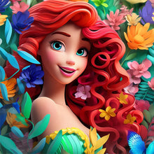 Load image into Gallery viewer, Mermaid Ariel 50*50CM(Canvas) Full Round Drill Diamond Painting
