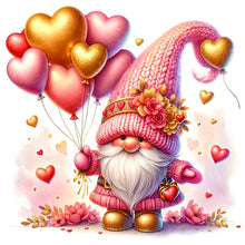 Load image into Gallery viewer, Valentine&#39;S Day Gnome 30*30CM(Canvas) Full Round Drill Diamond Painting
