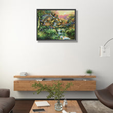 Load image into Gallery viewer, House And River 50*40CM(Canvas) Full Round Drill Diamond Painting
