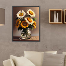 Load image into Gallery viewer, Daisy Bouquet 30*40CM(Canvas) Full Square Drill Diamond Painting
