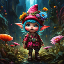 Load image into Gallery viewer, Dwarf Girl In The Forest 30*30CM(Canvas) Full Round Drill Diamond Painting
