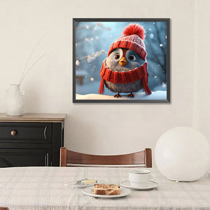 Winter Birds 35*30CM(Canvas) Full Round Drill Diamond Painting