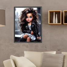 Load image into Gallery viewer, Sweet And Cool Girl 30*40CM(Canvas) Full Round Drill Diamond Painting
