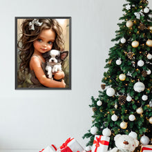 Load image into Gallery viewer, Sweet And Cool Girl 30*40CM(Canvas) Full Round Drill Diamond Painting
