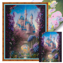 Load image into Gallery viewer, Yishu - Flower Castle - 50*65CM 11CT 3 Stamped Cross Stitch
