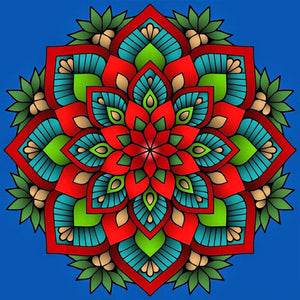 Mandala 40*40CM(Canvas) Full Round Drill Diamond Painting