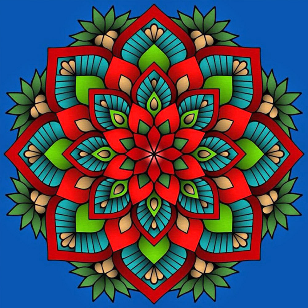 Mandala 40*40CM(Canvas) Full Round Drill Diamond Painting