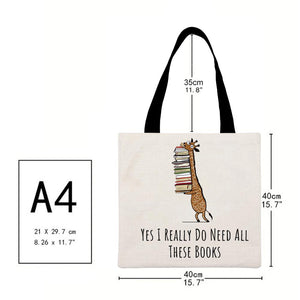 Canvas Bag-Books 40*40CM