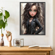 Load image into Gallery viewer, Sweet And Cool Girl 30*40CM(Canvas) Full Round Drill Diamond Painting
