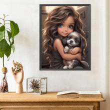 Load image into Gallery viewer, Sweet And Cool Girl 30*40CM(Canvas) Full Round Drill Diamond Painting
