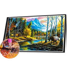 Load image into Gallery viewer, Woods 40*30CM(Canvas) Full Round Drill Diamond Painting
