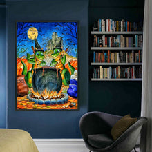 Load image into Gallery viewer, Yishu - Dragon Making Magic Potion - 50*70CM 11CT 3 Stamped Cross Stitch
