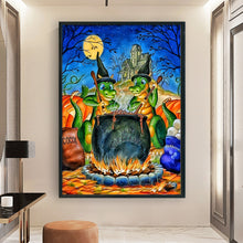 Load image into Gallery viewer, Yishu - Dragon Making Magic Potion - 50*70CM 11CT 3 Stamped Cross Stitch
