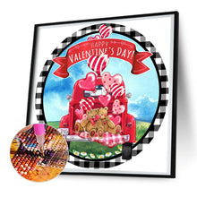 Load image into Gallery viewer, Valentine&#39;S Day Gnome 30*30CM(Canvas) Full Round Drill Diamond Painting
