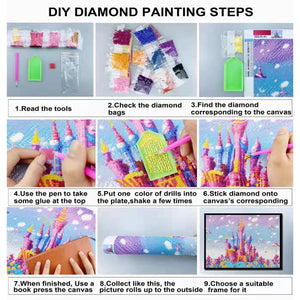 Rose Theme For Auntie 30*40CM(Canvas) Partial Special Shaped Drill Diamond Painting