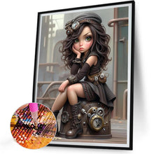 Load image into Gallery viewer, Sweet And Cool Girl 30*40CM(Canvas) Full Round Drill Diamond Painting
