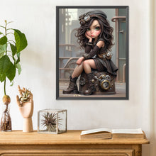Load image into Gallery viewer, Sweet And Cool Girl 30*40CM(Canvas) Full Round Drill Diamond Painting
