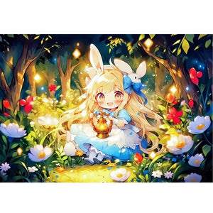 Yishu - Alice In Wonderland - 60*45CM 11CT 3 Stamped Cross Stitch