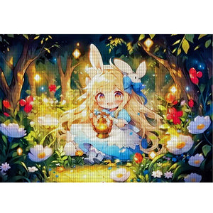 Yishu - Alice In Wonderland - 60*45CM 11CT 3 Stamped Cross Stitch