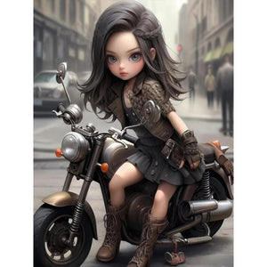 Girl 30*40CM(Canvas) Full Round Drill Diamond Painting