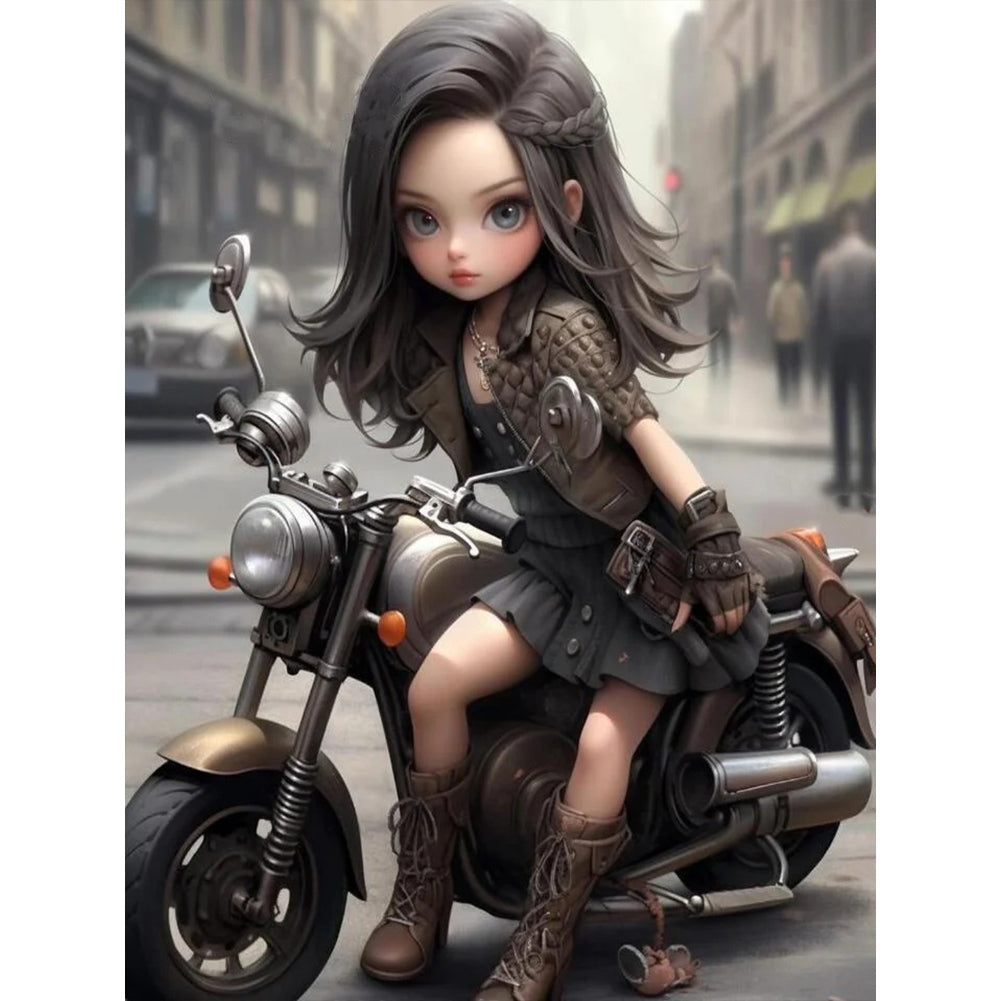Girl 30*40CM(Canvas) Full Round Drill Diamond Painting