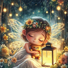 Load image into Gallery viewer, Sleeping Elf 30*30CM(Canvas) Full Round Drill Diamond Painting
