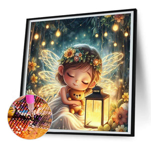 Sleeping Elf 30*30CM(Canvas) Full Round Drill Diamond Painting