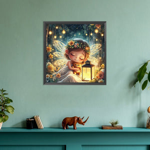 Sleeping Elf 30*30CM(Canvas) Full Round Drill Diamond Painting