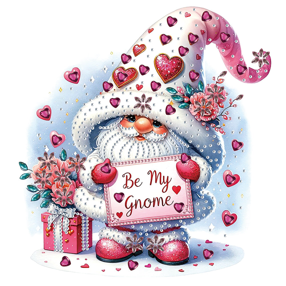 Love Gnome 30*30CM(Canvas) Partial Special Shaped Drill Diamond Painting