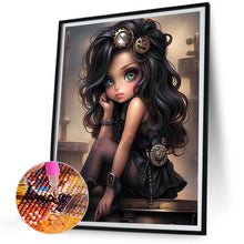 Load image into Gallery viewer, Sweet And Cool Girl 30*40CM(Canvas) Full Round Drill Diamond Painting
