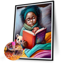Load image into Gallery viewer, Black Girl 30*40CM(Canvas) Full Round Drill Diamond Painting
