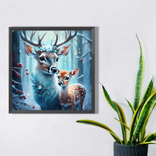 Load image into Gallery viewer, Deer In The Snow 30*30CM(Picture) Full Round Drill Diamond Painting
