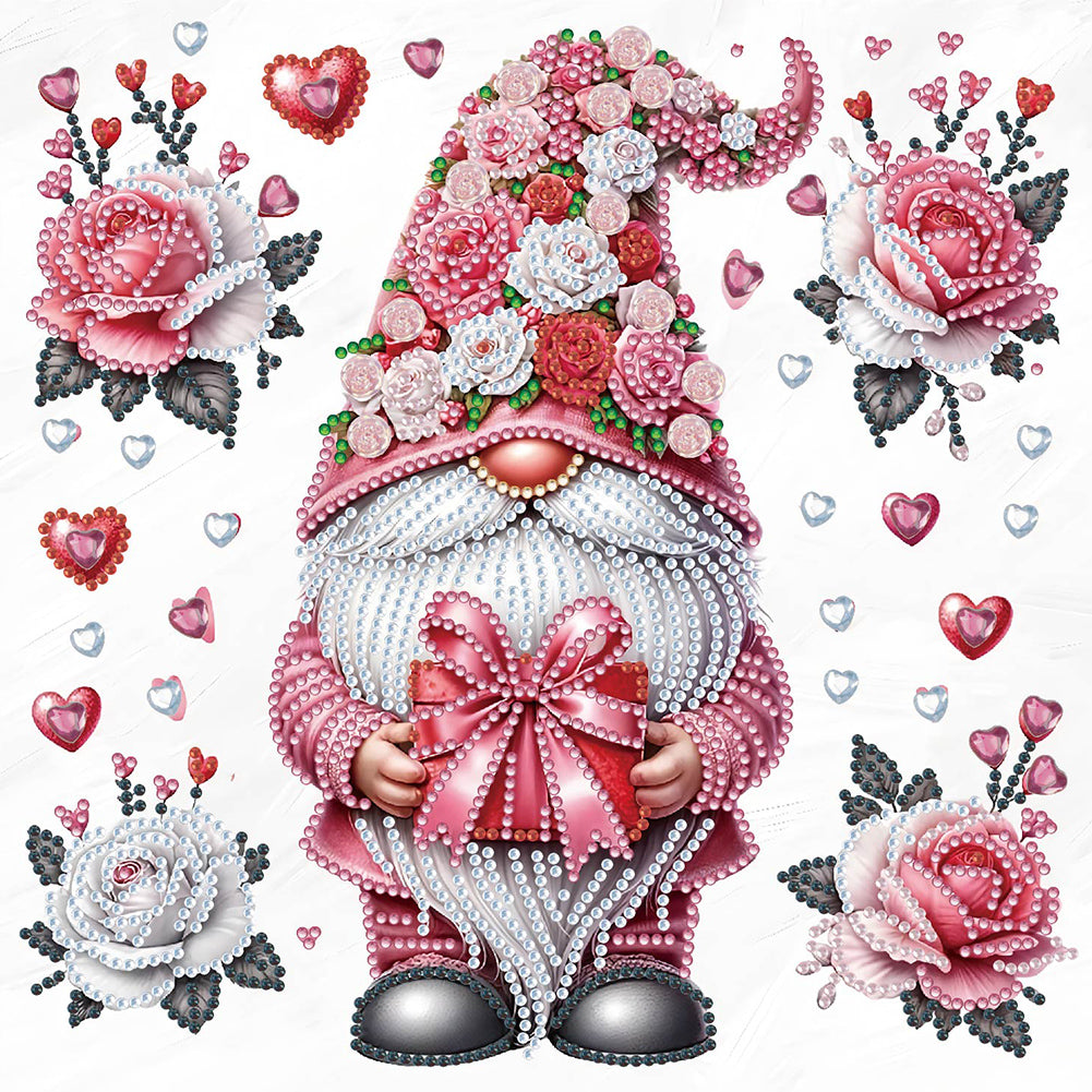Love Gnome 30*30CM(Canvas) Partial Special Shaped Drill Diamond Painting